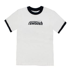 Vintage Nike Jongens Wit "Swoosh" T-shirt