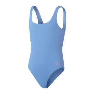 Girl's Speedo Textured Swimsuit in Blue