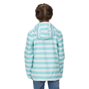 Regatta Childrens/Kids Belladonna Stripe Waterproof Jacket (Aruba Blue)