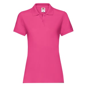 Fruit of the Loom Dames/dames Premium Poloshirt (Fuchsia)