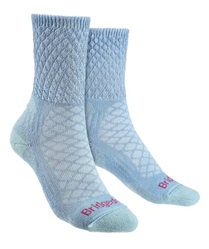 Bridgedale - Womens Hiking Lightweight Merino Socks - Powder Blue