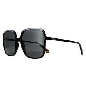 Polaroid Square Womens Black Grey Grey Polarized 90041091