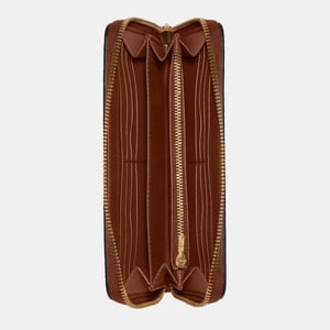 Signature PVC Long Zip Around Wallet