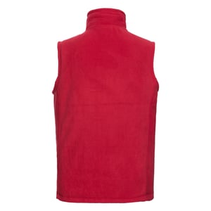 Russell Heren Fleece Outdoor Gilet (Klassiek rood)
