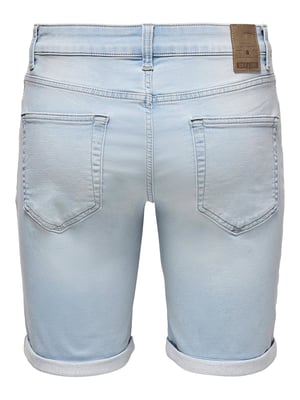 ONLY & SONS regular fit short ONSPLY blue denim