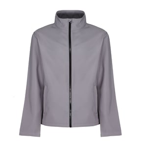 Regatta Mens Ablaze Printable Softshell-jacka (Rock Grey/Black)