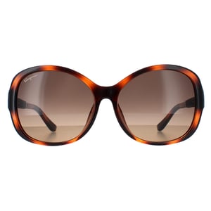 Salvatore Ferragamo SF744SLA 214 tortoise bruin gradiÃ«nt zonnebril