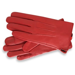 Barneys Originals Red Classic Leather Glove