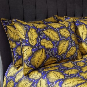 EW by Edinburgh Weavers Magali Leaf Premium Cotton Sateen Pillowcase Pair