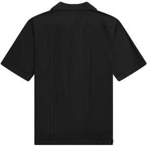 Fred Perry bowlingshirt met zwarte panelen en korte mouwen