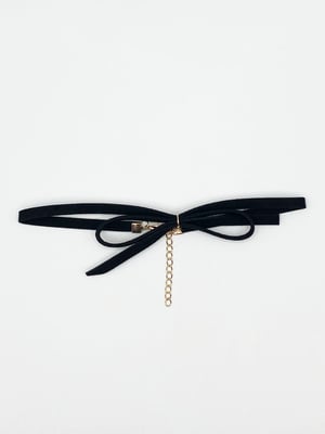 Faux Suede Choker With Bow Detail