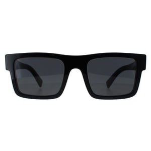 Prada Rectangle Mens Black Dark Grey PR19WS