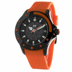 Folli Follie Mens Watch Quartz black orange