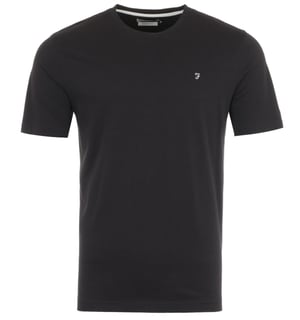 Heren Farah Eddie Crew T-shirt in Zwart