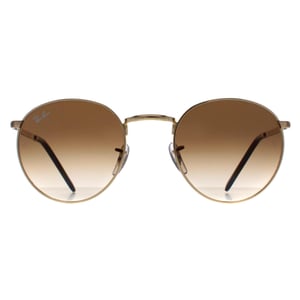 Ray-Ban Rond Unisex Goud Bruin Kleurverloop RB3637 Nieuw Rond