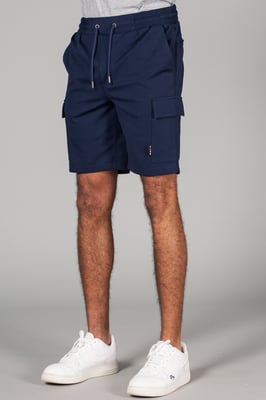 Blue Cargo-Style Shorts