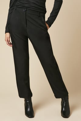 Petite Button Front Ankle Grzer Trouser