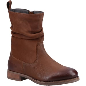 Hush Puppies Emilia Leren Vrouwen Laarzen Tan