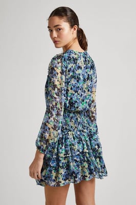 Coral Printed Dress Multi