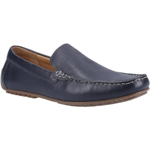 Hush Puppies Ralph Leather Marinblå båtskor för män