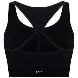 MyProtein Tempo Ultra Seamless Womens Black Sports Bra