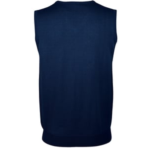 SOLS Mens Sleeveless V Neck Sweater Vest (Navy)
