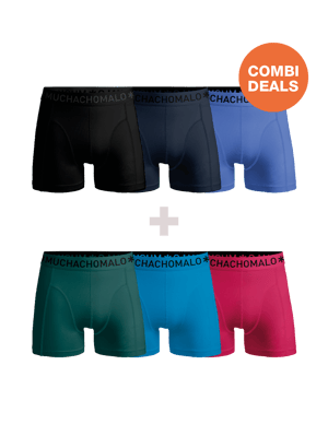 Muchachomalo Men's Boxer Shorts - 3+3 Pack - Men's Underpants