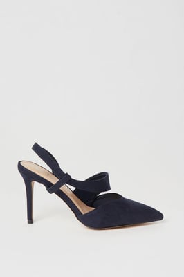 Evie Asymmetric Pointed Stiletto High Heel Court Shoes