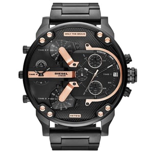 Diesel DZ7312 The Daddies Chronograaf Wijzerplaat Vier Tijdzones Herenhorloge