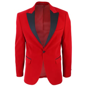 Red Velvet Dinner Tuxedo Suit Jacket Blazer för herrar