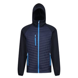 Regatta Mens Navigate Quilted Hybrid Jacket (Navy/French Blue)