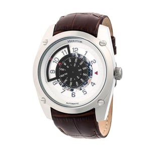 Heritor automatisch Daniels semi-skelet horloge met leren band