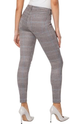 Madonna mager grijs/blauw geruit jeans