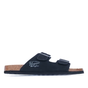 Men's Original Penguin Port Buckle Sandal in Black
