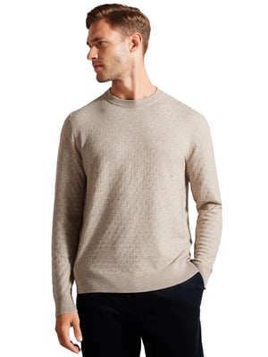 Ted Baker - Stickad tröja med rund hals för herrar - Loung