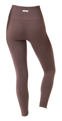 Björn Borg - Dam Seamless Ribbed Footless Tights Leggings - Mauve