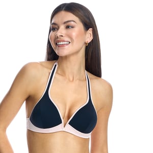 Trådlös bikinibehå med halterneck för kvinnor W240805