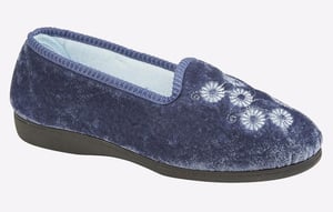 Sleepers Cathy Embroidered Slipper Womens