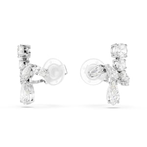 Swarovski 'Matrix' Vrouwen Basis metalen Clip Oorbellen - Zilver 5692523