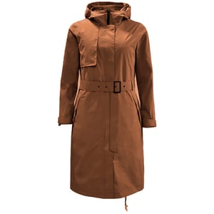 Jack Wolfskin Tech Lab dames bruine trenchcoat