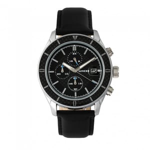 Breed Maverick Chronograph Leather-Band Watch w/Date