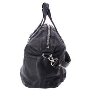 Givenchy Stor Nightingale Satchel Handväska i Svart Getskinn
