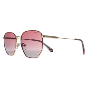 Polaroid Square Unisex Goud Roze Roze Gradient Gepolariseerd PLD 6214/S/X