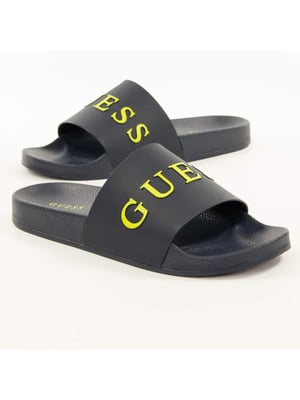Guess herensandalen met reliëflogo