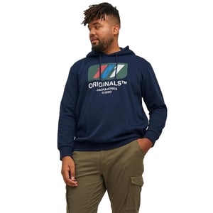 JACK & JONES Mens Plus Size Hoodie Big and Tall Navy