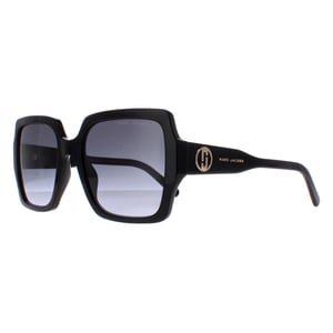 Marc Jacobs Cat Eye Womens Shiny Black Dark Grey Gradient MARC 731/S