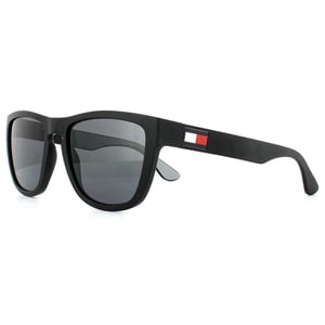 Tommy Hilfiger Square Mens Black Grey Sunglasses