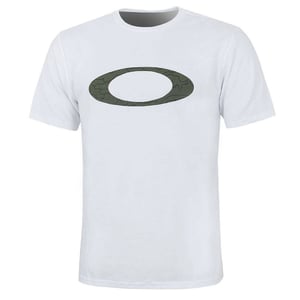 Oakley Short Sleeve Crew Neck White Mens Ellipse Line Camo T-Shirt 457359 100