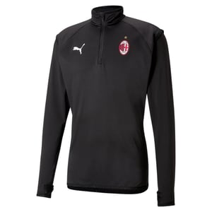 Puma AC Milan 2020-21 Zwart Warmup Voetbal Training Midlayer 758636 02