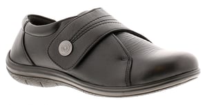 Dr Keller Rita Womens Leather Work Shoes Black